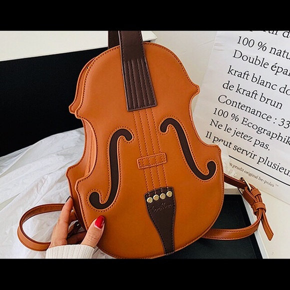 Handbags - NEW Musical Instrument Style 2-Way Backpack Brown